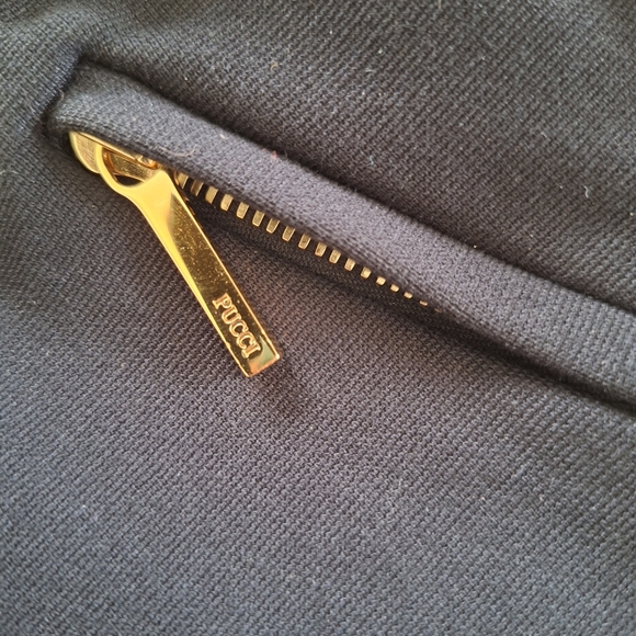 Emilio Pucci Black Pants with Gold Accents - Picture 8 of 8